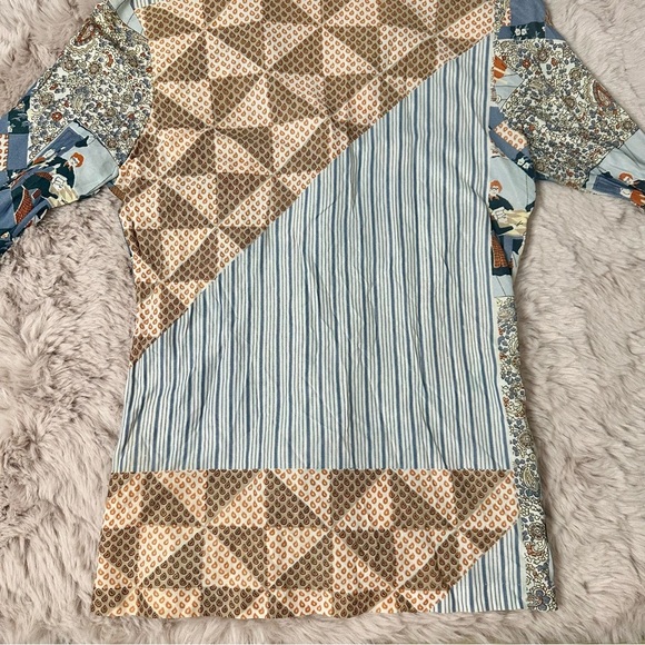 Vintage Patterned Eclectic Get Together/Family Dinner Button Up Collared Blouse - Picture 10 of 10